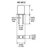 FMI晶振,HC-49/U晶振,二脚晶体谐振器